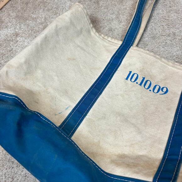 Vintage 90s LL Bean Boat And Tote Bag 13"x22" Armenia Turkey - Picture 12 of 14